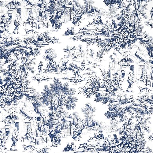 Dutton Toile Navy Fabric