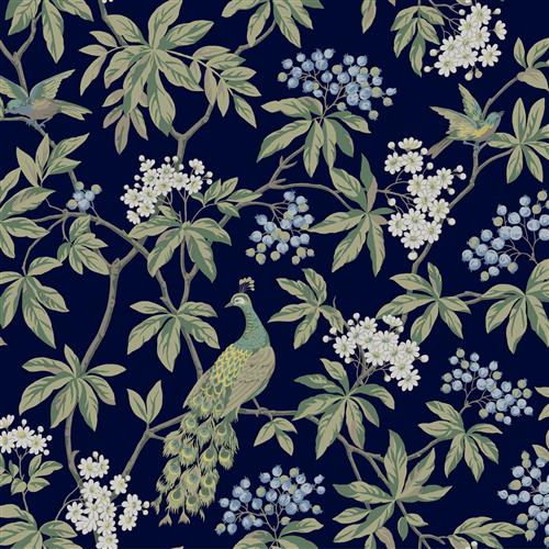 MX9661 - Ronald Redding Astoria Wallpaper Peacock Estate