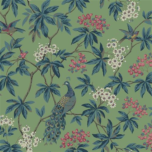 MX9664 - Ronald Redding Astoria Wallpaper Peacock Estate