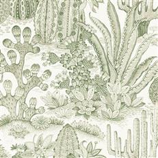 MT5631 - Montecito Wallpaper Lotus Land Cacti