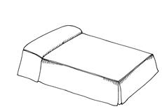 Bedspread-Fitted at Mattress Edge